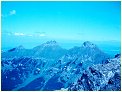 Zprava Ždiarska vidľa 2142 m, Havran 2152 m a  Muráň 1889 m 